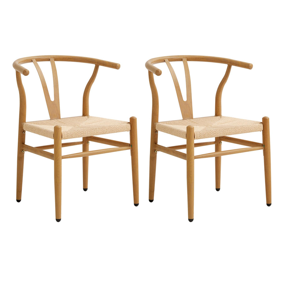 BenyLed Lot de 2 Chaises de Salle à Manger,Chaises en rotin,Chaises avec accoudoirs pour Chambre à Coucher,Salon,Salle de Lecture,Salle à Manger et Cuisine (Couleur Originale du Bois) BenyLed Lot de 2 Chaises de Salle à Manger,Chaises en rotin,Chaises avec accoudoirs pour Chambre à Coucher,Salon,Salle de Lecture,Salle à Manger et Cuisine (Couleur Originale du Bois)