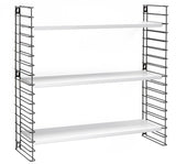 ESTANTERIA 3 PISOS 'TOMADO' NEGRO-BLANCO