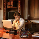 Radio rétro AM/FM/SW avec Bluetooth 5.0, petite batterie de 1800 mAh, cuisine et valise avec haut-parleur de 5 W, prise en charge USB/TF/AUX