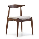 VS Venta-stock Pack 2 chaises Corzo Color Noyer, Bois Massif, 52,5 cm (Longueur) 50 cm (Profondeur) 74,5 cm (Hauteur)