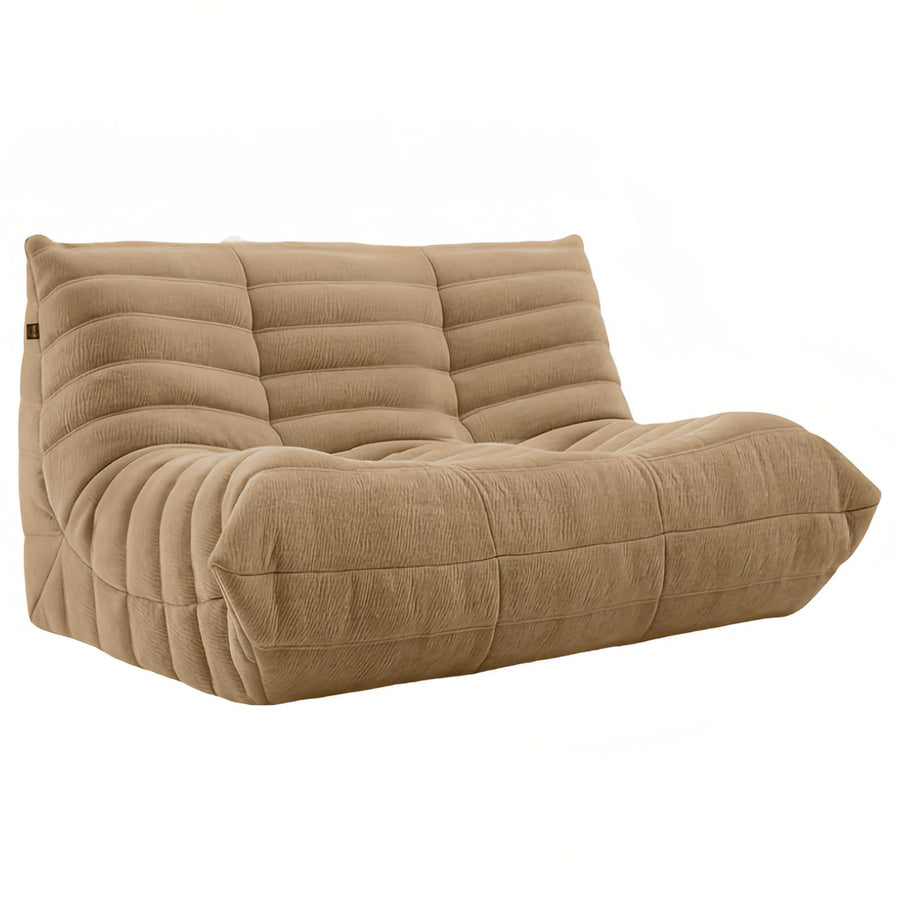 Fauteuil de Salon, Compression en éponge complète, Fauteuil de Salon en Daim Doux, canapé désossé, canapé de Sol Paresseux, canapé Pouf pour Salon Chambre à Coucher C,Double Seat