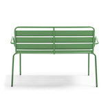 Oviala Banc de Jardin en métal Vert Cactus - Palavas