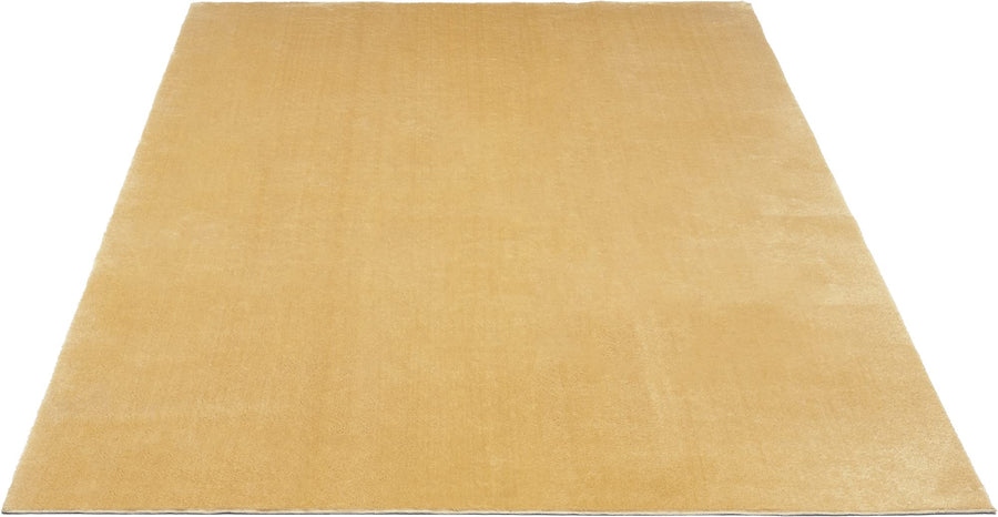 the carpet Relax Tapis Moelleux à Poils Courts, Dessous antidérapant, Lavable à 30 degrés, Super Doux, Aspect Fourrure, Or, 160 x 220 cm the carpet Relax Tapis Moelleux à Poils Courts, Dessous antidérapant, Lavable à 30 degrés, Super Doux, Aspect Fourrure, Or, 160 x 220 cm
