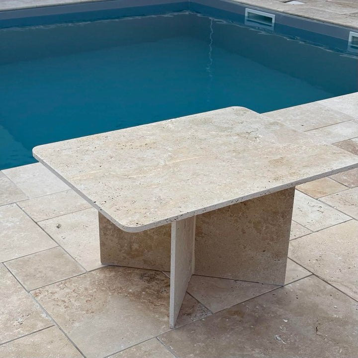 Table basse travertin 