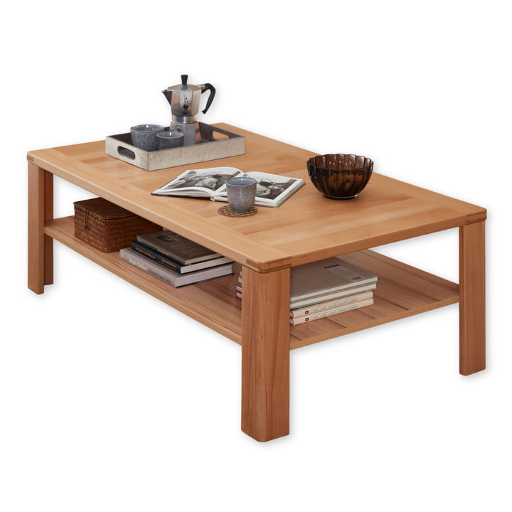Stella Trading Nature One cœur de hêtre partiellement Massif certifié FSC – Table Basse de qualité supérieure avec étagère pour Votre Salon, Bois d Stella Trading Nature One cœur de hêtre partiellement Massif certifié FSC – Table Basse de qualité supérieure avec étagère pour Votre Salon, Bois d'ingénierie, Couchtisch