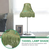 OSALADI Lampe Vintage Abat-jour Victorien Abat-jour Lampe De Table Rétro Abat-jour En Macramé Abat-jour à Franges Abat-jour Ancien Plafonniers Tout Bronze Lampe De Chevet En Tissu