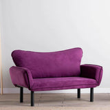 Dmora - Canapé lit 2 Places Asterope, Divan Transformable, Canapé pour invités, Fauteuil lit conteneur, 140x65 h70 cm, Violet