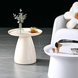 Table D'appoint Ronde en Plastique pour Canapé, Table Appoint Moderne pour Les Espaces Étroits Et Petits, pour Bureau, Salon, Chambre À Coucher, Table Basse (Color : Yellow)