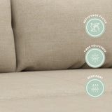 BUDWING Orlando Canapé Convertible d'angle Lit Chaise Longue Coffre Réversible Droite et Gauche Beige