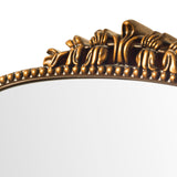 SHYFOY Miroir Mural Antique Orné Baroque Orné, Miroirs décoratifs d'entrée de Salle de Bains Armoire à Poudres, Miroir Ancien élégant Traditionnel, 80 X 60 CM