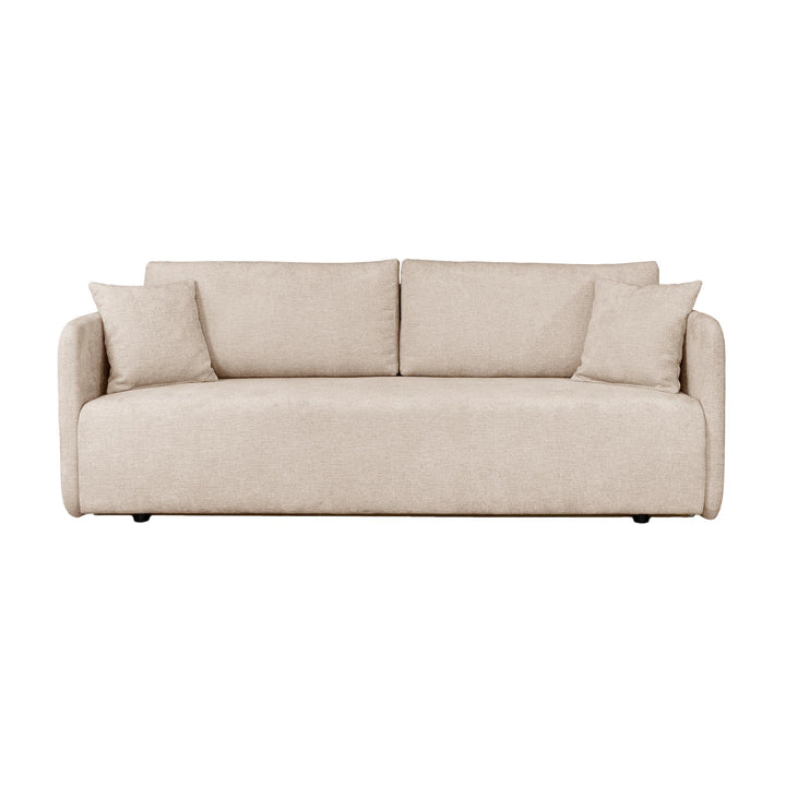 Mobilier-Deco CELSY - Canapé 3 Places Convertible avec Coffre en Tissu Beige Mobilier-Deco CELSY - Canapé 3 Places Convertible avec Coffre en Tissu Beige