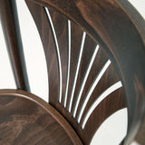 METRO Professional Chaises Lyra, Style Bistrot en Bois de Hêtre, Brun Noyer, Lot de 2, 80 x 44 x 49 cm