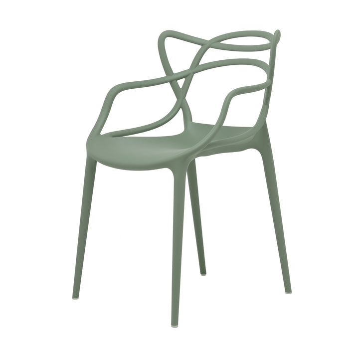 Kartell 586514 Masters Chaise Plastique Vert Sauge Kartell 586514 Masters Chaise Plastique Vert Sauge