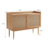 BAÏTA Buffet Léon, Bois, Chêne, L120cm LEON01