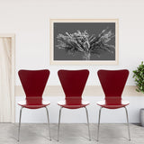 CLP Chaise Empilable Calisto en Bois - Assise Ergonomique - Chaise de Salle d'Attente en Bois Chaise, Hauteur Assise 45 cm -Couleurs au Choix: | Couleur Rouge