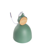 Chrasy E27 Moderne Metal Suspensions Luminaire Sphérique Plafonnier Lustre Industriel en Métal Plafonnier Lustre Plafonnier Lampe LED (Vert)