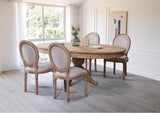 INTENSE DECO Table Ronde Extensible en Bois Massif SIDONIE Bois Naturel