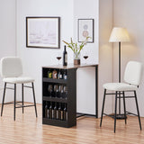 Yaheetech Lot de 2 Tabourets de Bar Rembourrés Siège en Tissu Bouclette Chaises de Bar Dossier Repose-Pied Tabourets Hauts de Cuisine à Quatre Pieds Métalliques pour Comptoir Salle à Manger Blanc