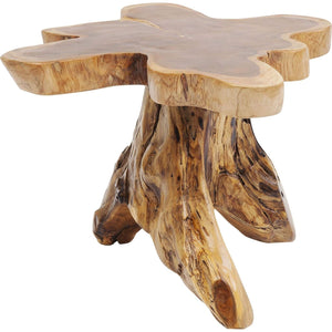 Kare Design Table d Kare Design Table d'appoint Tree, Bois Massif, Nature-Marron, Grand, Deco Intérieur, Decoration Chambre, Salon, Couloir, Maison, 40x50x50cm