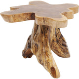 Kare Design Table d'appoint Tree, Bois Massif, Nature-Marron, Grand, Deco Intérieur, Decoration Chambre, Salon, Couloir, Maison, 40x50x50cm