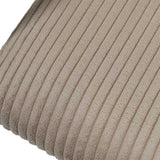 AltoBuy Lot de 2 fauteuils de Table Design en métal et Velours côtelé Coloris Taupe - Amory