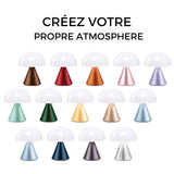 LEXON MINA Mini Lampe Champignon sans fil rechargeable, lampe LED à poser ou de chevet, à variateur d'intensité, jusqu'à 12h d'autonomie - Vert Sombre