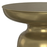 SIMPLIHOME Toby Table d'appoint Industrielle Moderne en métal de 43,2 cm de Large, ombré doré/Noir, entièrement assemblée pour Le Salon et la Chambre à Coucher