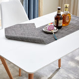 LafeuR Lot de 6 chaises de jardin avec table rectangulaire 110 x 70 cm, pour terrasse, balcon, salon de jardin pour 6 personnes (table à manger blanche + 6 chaises blanches)