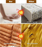 Togo – Chaise longue en daim doux, mousse de qualité supérieure, canapé paresseux, pouf d'angle, marron – Fauteuil d'appoint sans accoudoirs pour salon, bureau (vert foncé)