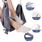 SUNWAY Chaise hamac avec repose-pieds réglable et appuie-tête - Tissu matelassé et barre d'écartement en acier - Capacité de 158,8 kg - Chaise suspendue avec accoudoirs en bois pour porche/jardin