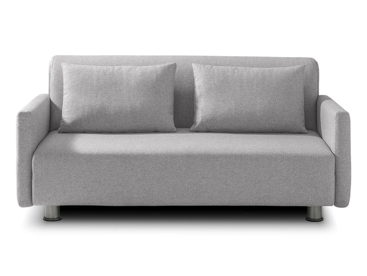 EVERGREENWEB Canapé-lit 3 Places Convertible en Lit avec Matelas 160x190 Effet Massant 0rthopédique, Extensible Sofa Bed Pliable, Housse Déhoussable et Lavable Couleur Gris, 2 Coussins Inclus | Edith EVERGREENWEB Canapé-lit 3 Places Convertible en Lit avec Matelas 160x190 Effet Massant 0rthopédique, Extensible Sofa Bed Pliable, Housse Déhoussable et Lavable Couleur Gris, 2 Coussins Inclus | Edith