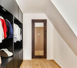 MO.WA. Miroir Mural Moderne 57x147, Miroir Cadre en Bois, Miroir Long Rustique, Miroir scandinave, Grand Miroir Contour Bois, Miroirs muraux | Made in Italy