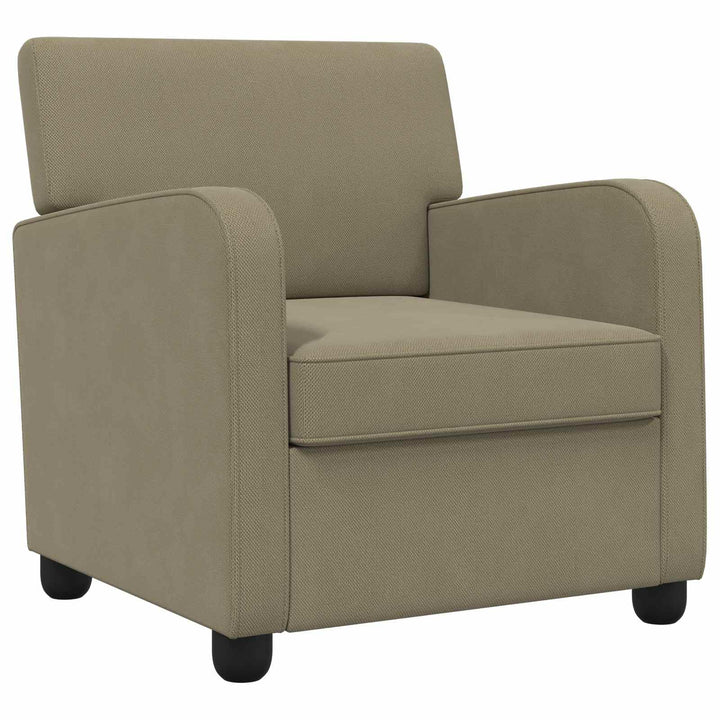vidaXL Fauteuil Kaki Velours vidaXL Fauteuil Kaki Velours