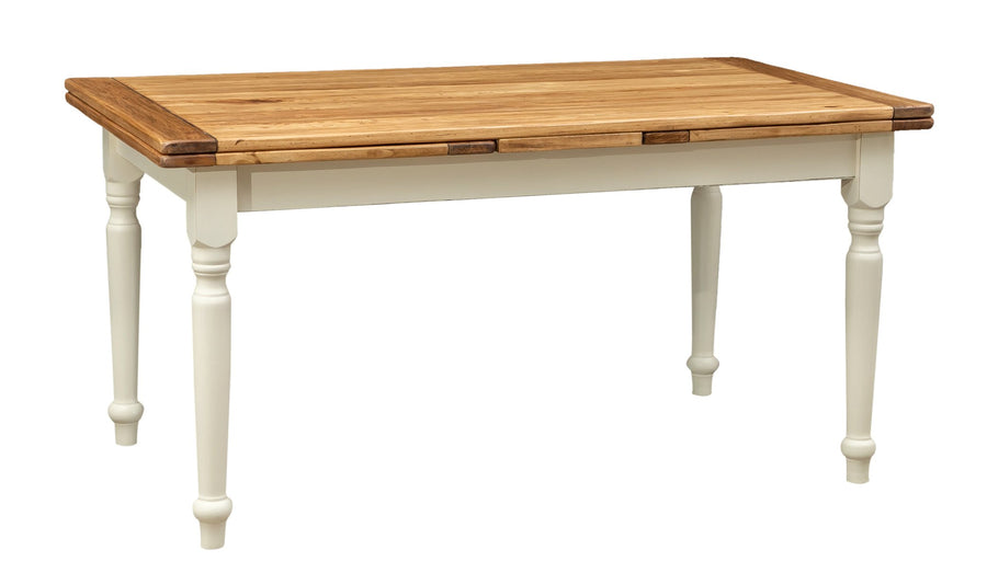 Biscottini Table à Manger Extensible 160x80x90 cm Made in Italy - Table Salle à Manger Extensible en Bois Massif - Table Bois Salle a Manger