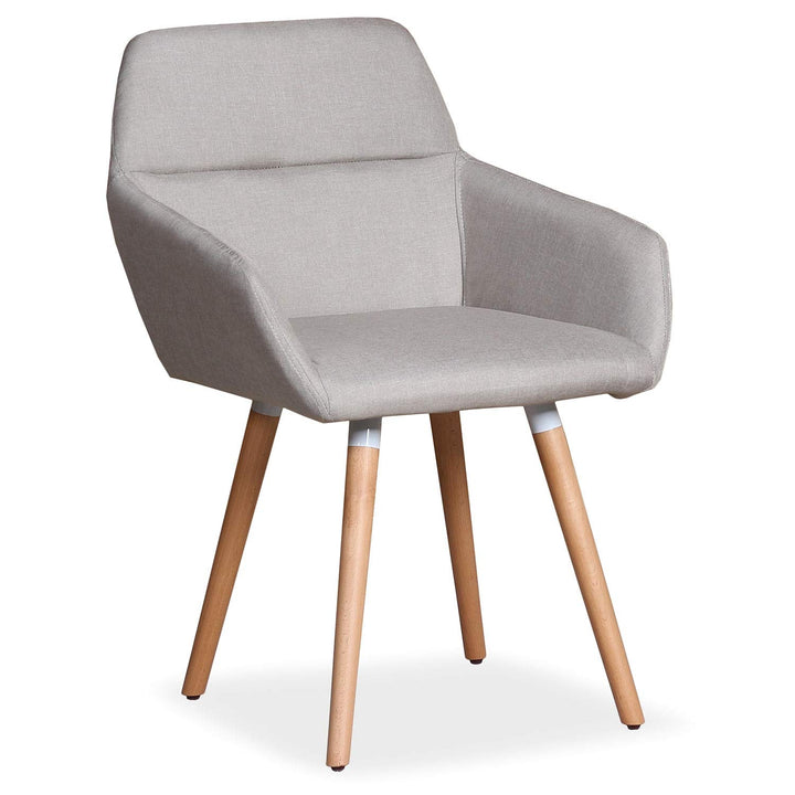 Chaise/Fauteuil scandinave Frida Tissu Gris Foncé Chaise/Fauteuil scandinave Frida Tissu Gris Foncé