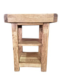Biscottini Table Haute 82x57x64 cm Made in Italy | Meuble Cuisine en Bois Massif | Établi Pliant | Table Haut Cuisine en Bois