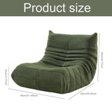 Togo Fauteuil de cheminée, fauteuil de sol avec dossier, canapé d'angle en mousse à mémoire de forme haute densité, confortable, fauteuil de lecture d'intérieur, pour salon, chambre à coucher, jeux et