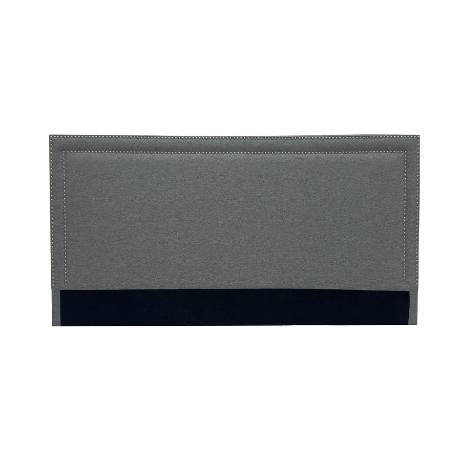 Mobilier-Deco Veit - Tête de lit cloutée en Tissu Lin Gris 160 cm Mobilier-Deco Veit - Tête de lit cloutée en Tissu Lin Gris 160 cm