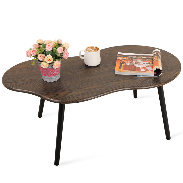 FEUFOAM Table basse en forme de nuage, style industriel moderne, tables basses en bois, table centrale irrégulière, table de sol, milieu du siècle, meubles décoratifs pour salon, marron rustique FEUFOAM Table basse en forme de nuage, style industriel moderne, tables basses en bois, table centrale irrégulière, table de sol, milieu du siècle, meubles décoratifs pour salon, marron rustique