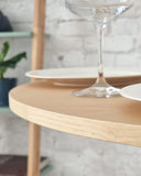 Ragaba Jubi Table à Manger Ronde diamètre 80cm Frêne