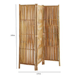 Box and Beyond - Paravent d’intérieur - 160 x 139 cm - Séparateur de pièce en Bambou Naturel - Paravent 3 Panneaux - Paravent Chambre, Salon - cloison Amovible