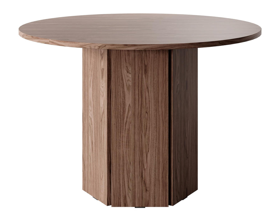 Selsey Table À Manger Ronde 110 cm pour 4 Personnes Table De Cuisine Bureau Noix Wisconsin Hexa Selsey Table À Manger Ronde 110 cm pour 4 Personnes Table De Cuisine Bureau Noix Wisconsin Hexa