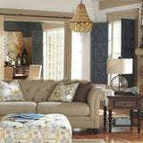 WANQINV Lustre en Perles de Bois de Style bohème Suspension Semi-incrustée de Perles de Bois Faites à la Main Salle à Manger Salon Chambre Plafonnier Suspension E27 3- Lumières 14,97 "D X 21,67" H