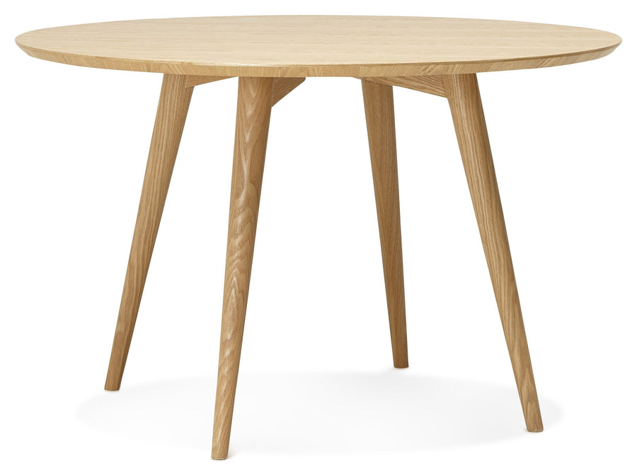 KoKoon Janet Table à Diner Design en, Bois, Beige, 120x120x75 cm