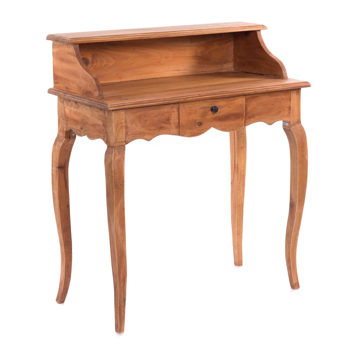 DESIGN DELIGHTS Napoléon en bois massif vintage - 80 x 92 x 40 cm (l x H x P) - Acajou - Style shabby - Bureau de style colonial - Couleur : 08 miel ciré DESIGN DELIGHTS Napoléon en bois massif vintage - 80 x 92 x 40 cm (l x H x P) - Acajou - Style shabby - Bureau de style colonial - Couleur : 08 miel ciré