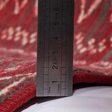1A2T - Tapis Berbere Salon 140x200 cm Rouge - Tapis Design Scandinave Moderne Tapis Jute Geometrique - Tapis Berbére à Poils Ras Idéal pour Le Salon, 3108