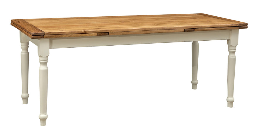 Biscottini Table à Manger Extensible 200x80x100 cm Made in Italy - Table Salle à Manger Extensible en Bois Massif - Table Bois Salle a Manger