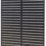 casa.pro Cloison de Séparation Intérieur Paravent Séparateur de Pièce Design Moderne pour Délimiter Différentes Espaces avec Motif Décoratif Salon Séjour Bureau Acier Galvanisé 200 x 100 x 50 cm Noir