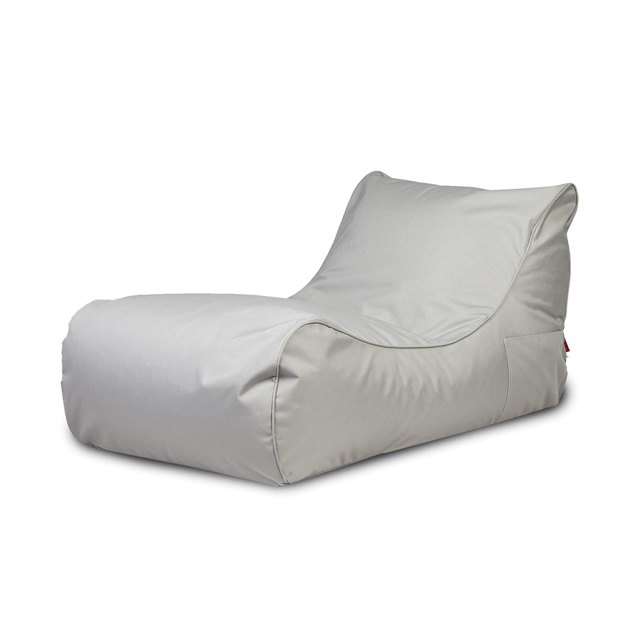 Ecopuf Master | Pouf Fauteuil de Jardin Chaise Longue | Pouf d'extérieur XXL en Polyester imperméable | Pouf Poire avec Poche latérale | Pouf Exterieur Dim 115 x 65 x 60