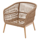 Hespéride - Fauteuil de Salon de Jardin Orissa Taupe Polyester et Acier